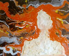 Picturi abstracte/ moderne Hair floating