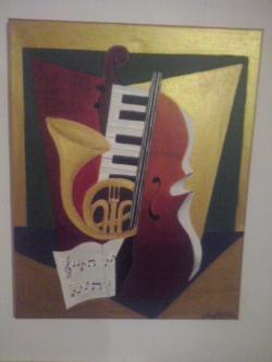 Picturi abstracte/ moderne Instrumente muzicale