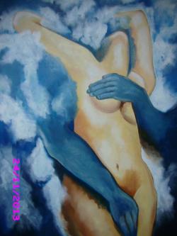 Picturi cu potrete/nuduri Dragoste in nori