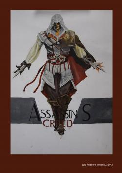 Picturi acuarela Ezio Auditore 