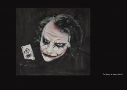 Picturi acuarela joker joker