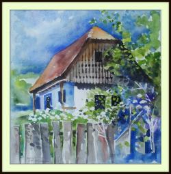 Picturi acuarela Casa la Vaidacuta
