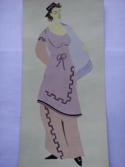 Picturi acuarela Costume  8