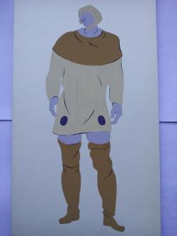 Picturi acuarela The romans peasant 2