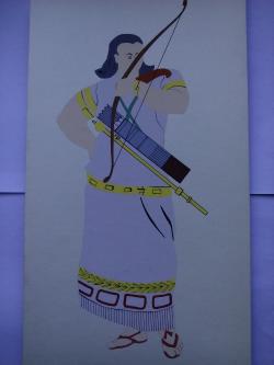 Picturi acuarela The Assyrians Warrior
