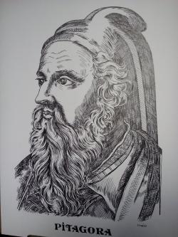 Picturi alb negru Pitagora