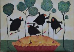 Picturi cu animale Dancing in the pie
