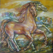 Picturi cu animale Cai in galop 2