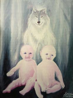 Picturi cu animale Romulus si remus