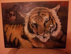 Picturi cu animale Tigru in natura