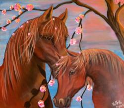 Picturi cu animale Love Horses
