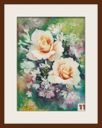 Picturi cu flori Rose la rose