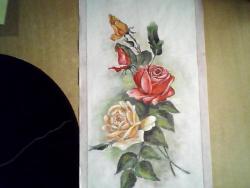 Picturi cu flori trandafiri in buchet 54