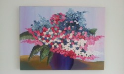Picturi cu flori Vaza cu floricele
