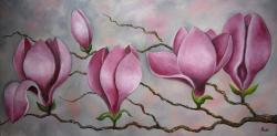 Picturi cu flori Magnolii ...