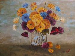 Picturi cu flori Manunchi de flori