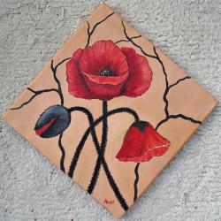 Picturi cu flori Tablou decor cu maci -