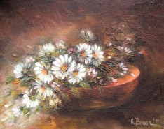 Picturi cu flori Cosulet cu margarete