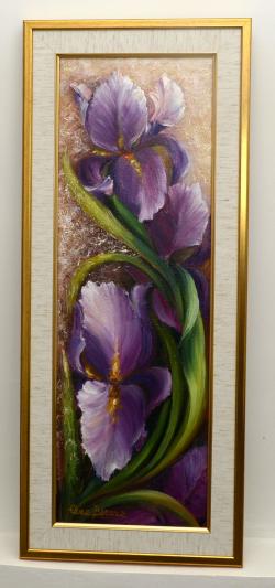 Picturi cu flori Irisi din gradina