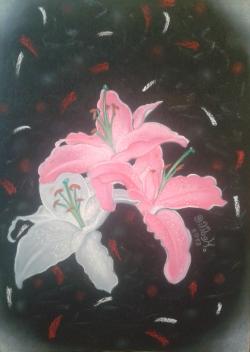 Picturi cu flori  Lily rege