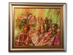 Picturi cu flori Natura statica cu flori-uleipinza