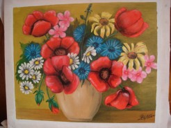 Picturi cu flori Vaza cu maci