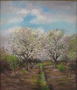 Picturi cu flori Ciresi infloriti