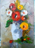Picturi cu flori Anemone cu maci 2