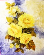 Picturi cu flori Trandafir galben
