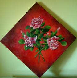 Picturi cu flori Splendoarea trandafirilor