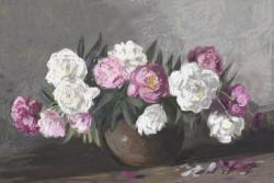 Picturi cu flori bujori in vas 13