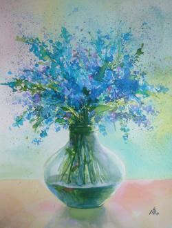 Picturi cu flori Blue Bouquet 19
