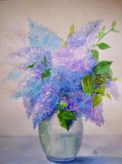 Picturi cu flori LilacBouquet1