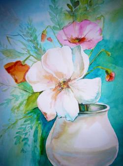 Picturi cu flori WhiteFlowers3