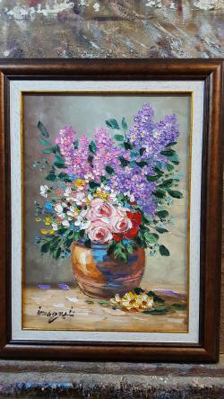 Picturi cu flori liliac f