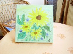 Picturi cu flori Flori galbene