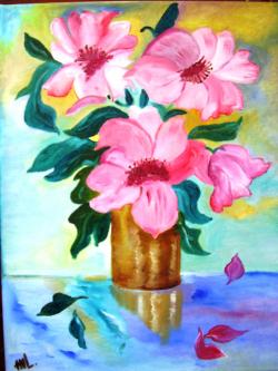 Picturi cu flori Flori in aprilie