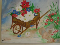 Picturi cu flori Un colt cu flori