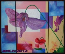 Picturi cu flori ,,belle violete..2,,