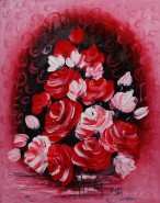 Picturi cu flori Ploaia de trandafiri