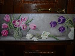 Picturi cu flori lalele asortate 
