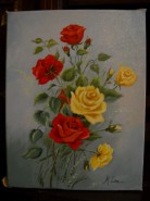 Picturi cu flori Trandafiri din gradina 2