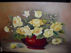 Picturi cu flori Trandafiri galbeni TR 6