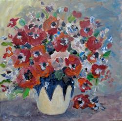 Picturi cu flori Anemone sangerii