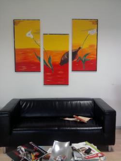 Picturi cu flori le onde di colore