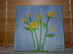 Picturi cu flori Yellow  roses