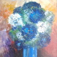 Picturi cu flori Hortensie