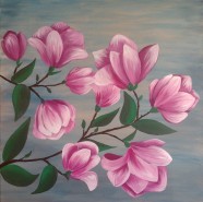 Picturi cu flori Magnolii 