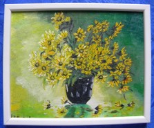 Picturi cu flori Flori galbene 2 