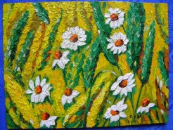 Picturi cu flori In mijlocul lanului